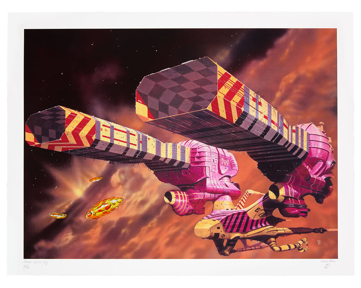 Chris Foss X Fluorescent Smogg | Dune Guild Tug (Handfinished) 10/40