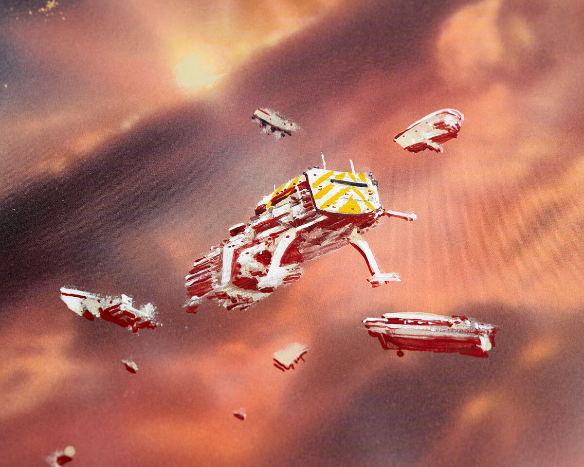 Chris Foss X Fluorescent Smogg | Dune Guild Tug (Handfinished) 2/40