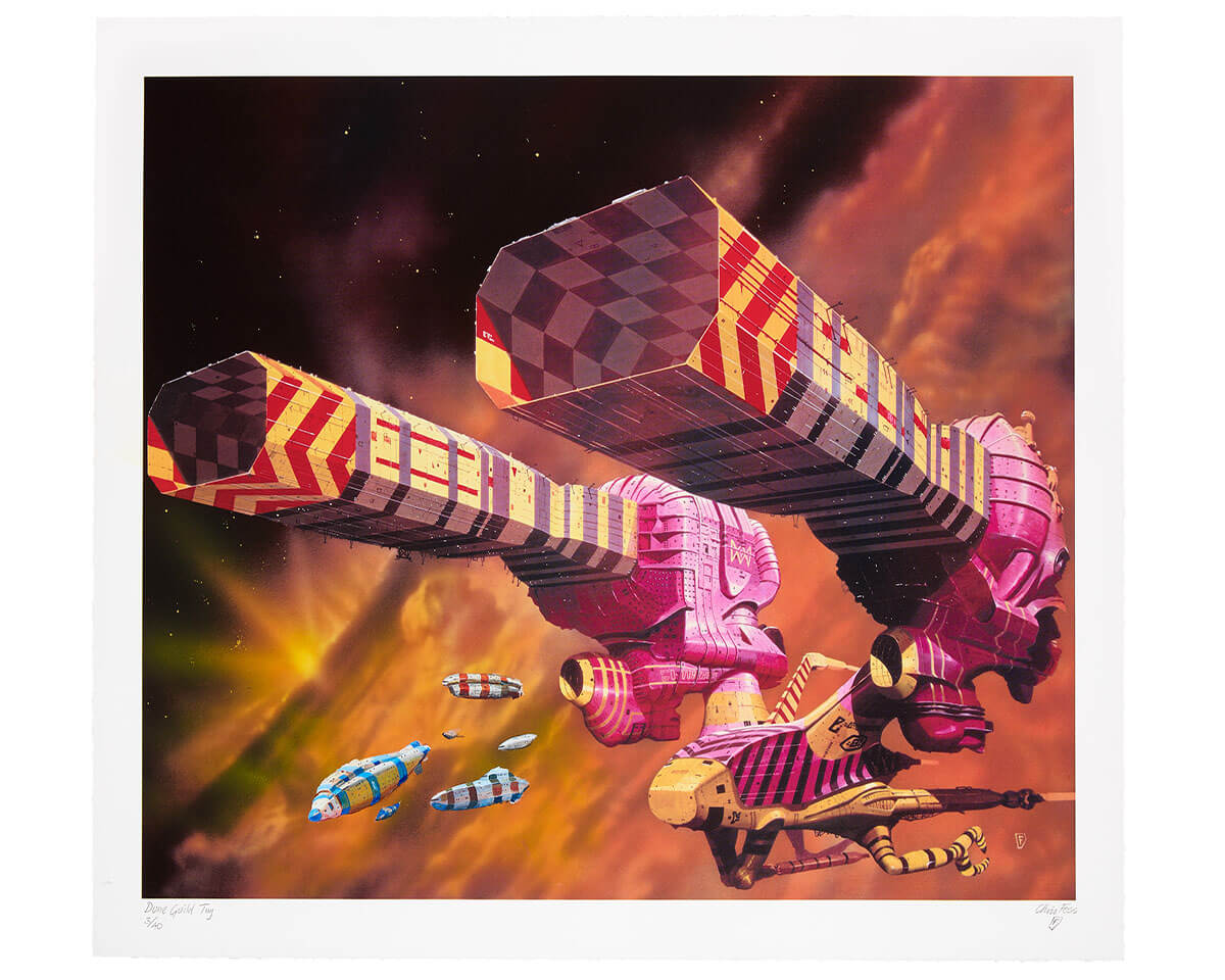 Chris Foss X Fluorescent Smogg | Dune Guild Tug (Handfinished) 3/40