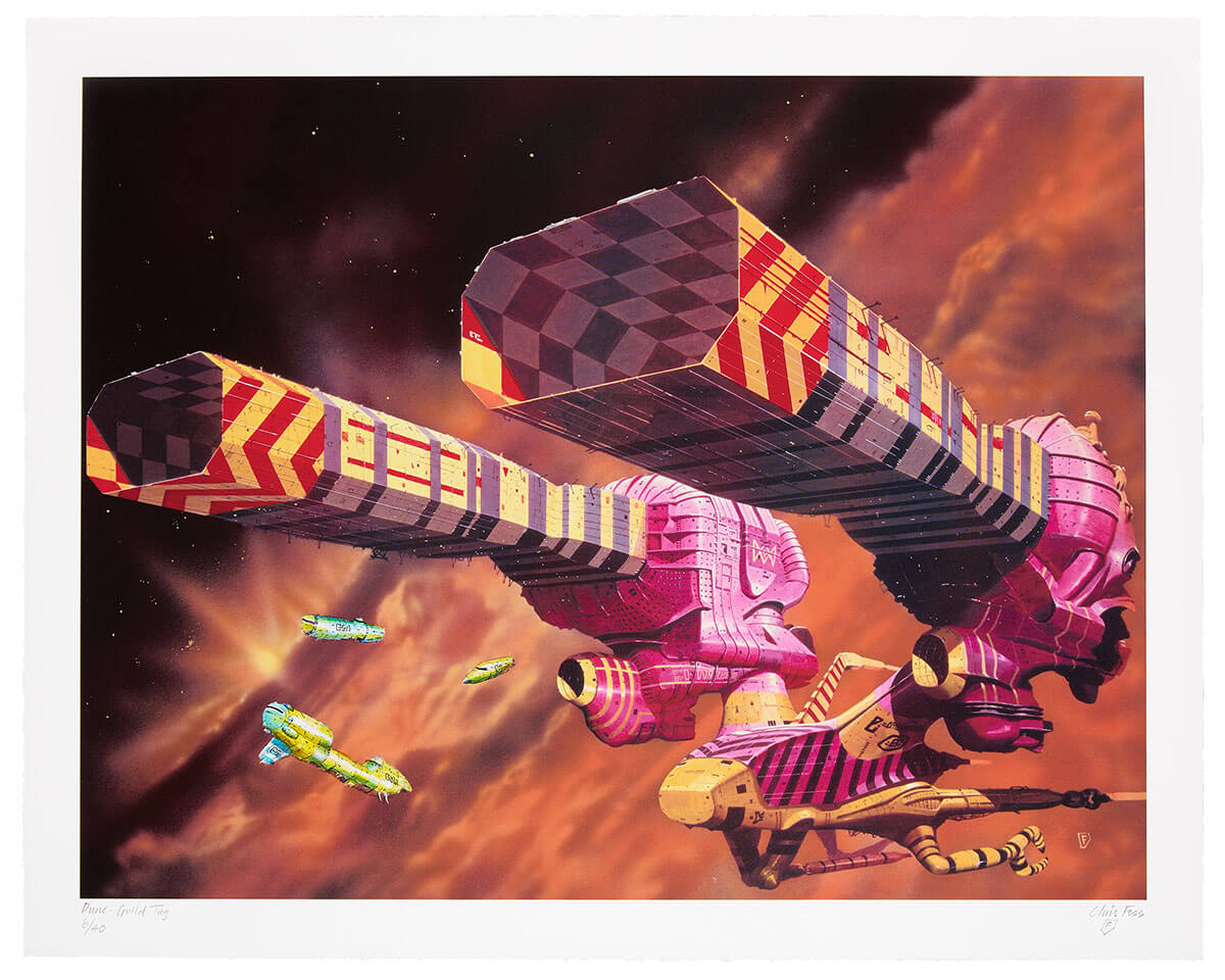 Chris Foss X Fluorescent Smogg | Dune Guild Tug (Handfinished) 6/40