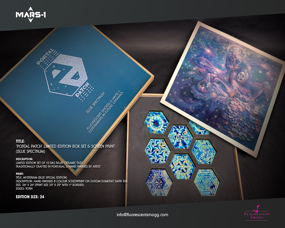 Mars-1 | Portal Patch’ Limited Edition Box-Set + Screen Print | Blue Spectrum
