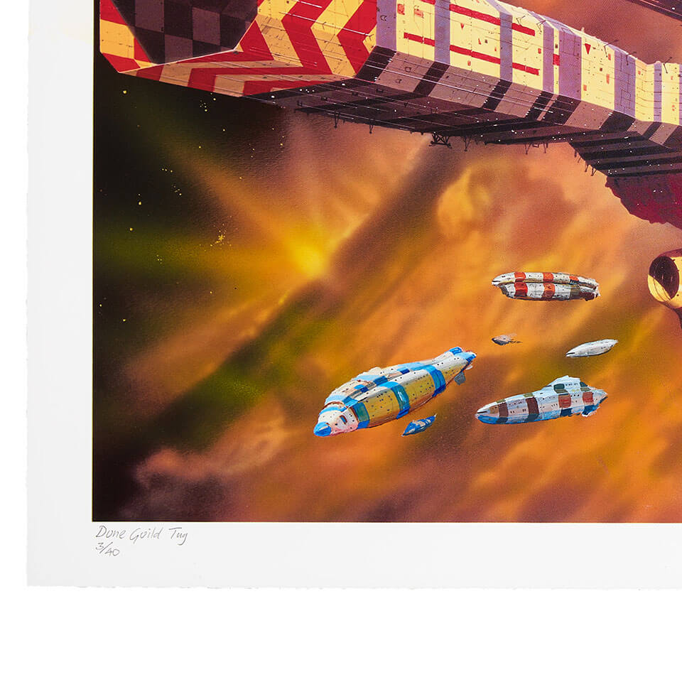 Chris Foss X Fluorescent Smogg | Dune Guild Tug (Handfinished) 3/40