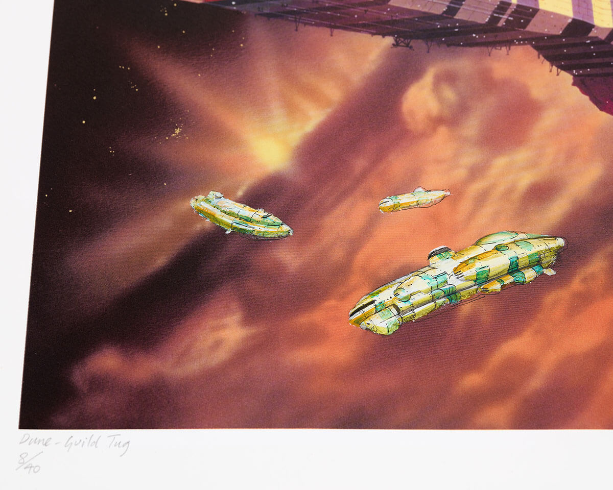 Chris Foss X Fluorescent Smogg | Dune Guild Tug (Handfinished) 8/40