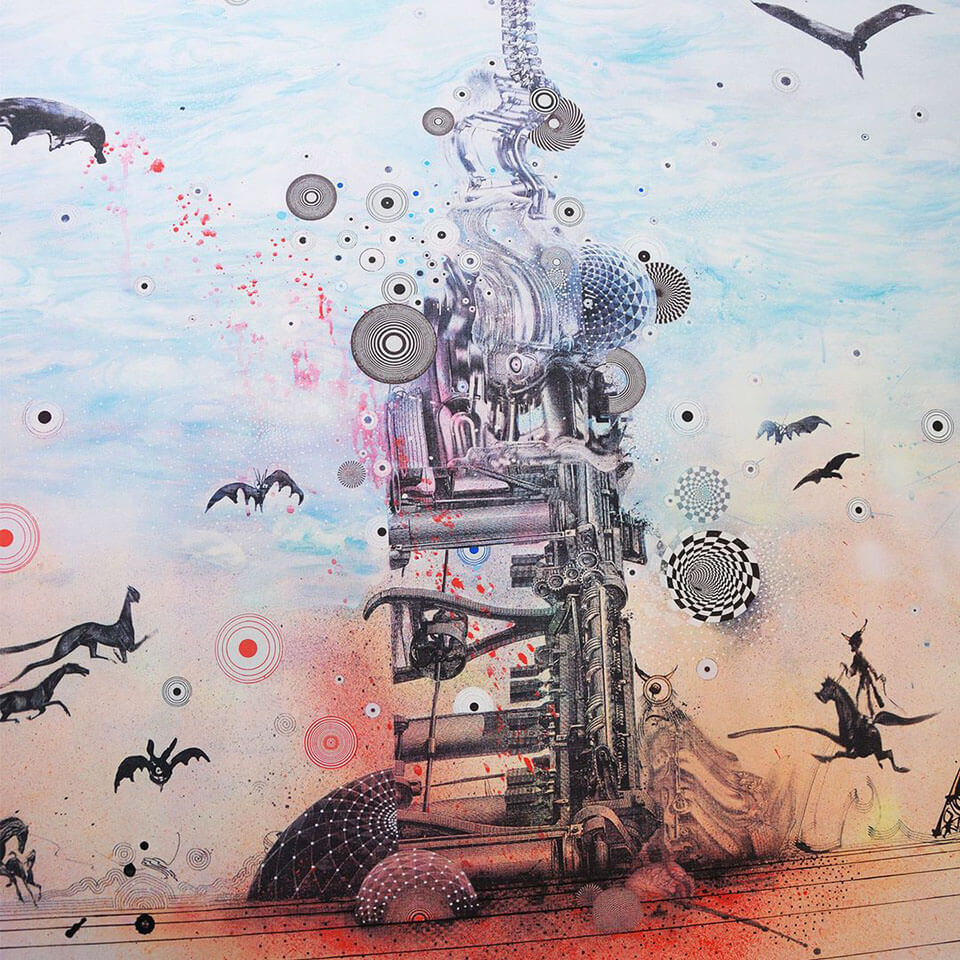 Ralph Steadman X Mars-1 | Dystopia with a Glimmer of Hope | Handfinished Special
