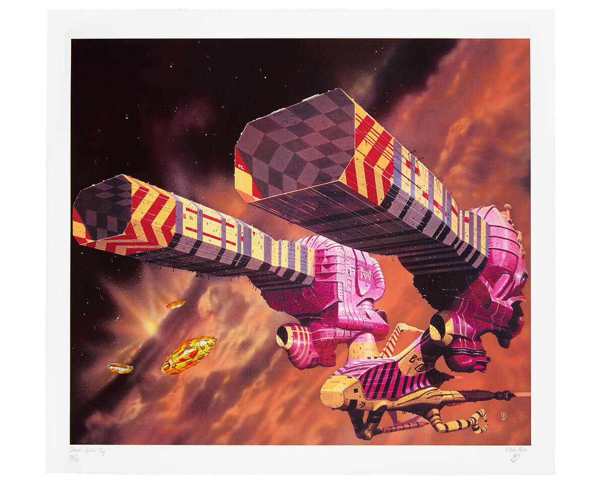 Chris Foss X Fluorescent Smogg | Dune Guild Tug (Handfinished) 10/40