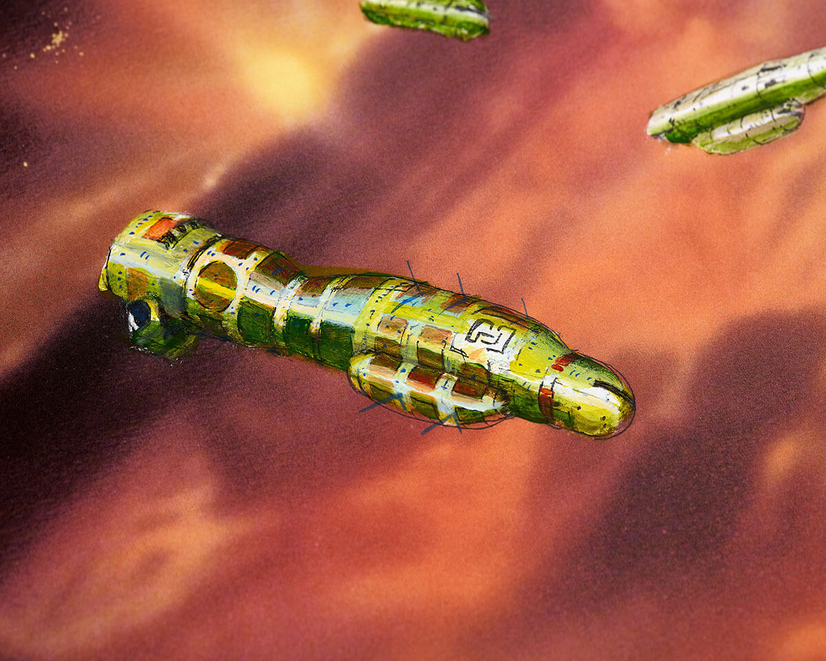 Chris Foss X Fluorescent Smogg | Dune Guild Tug (Handfinished) 7/40