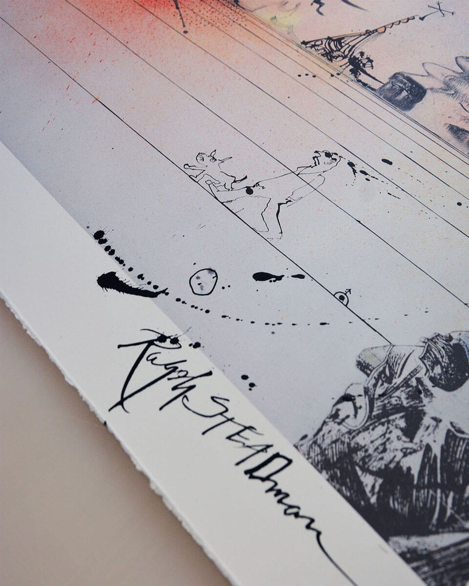 Ralph Steadman X Mars-1 | Dystopia with a Glimmer of Hope | Handfinished Special