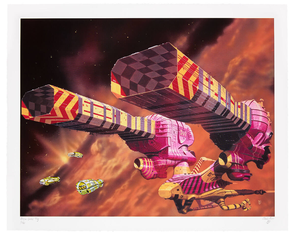 Chris Foss X Fluorescent Smogg | Dune Guild Tug (Handfinished) 5/40
