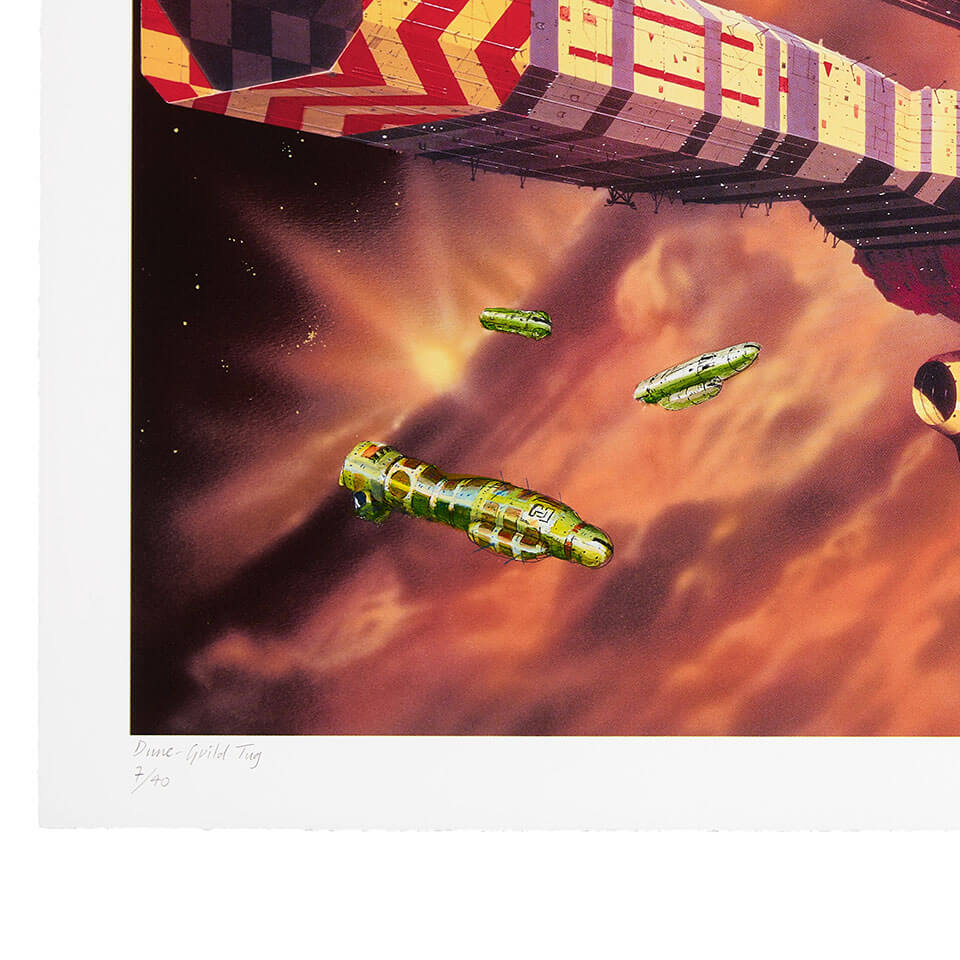 Chris Foss X Fluorescent Smogg | Dune Guild Tug (Handfinished) 7/40