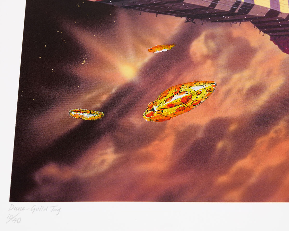 Chris Foss X Fluorescent Smogg | Dune Guild Tug (Handfinished) 10/40