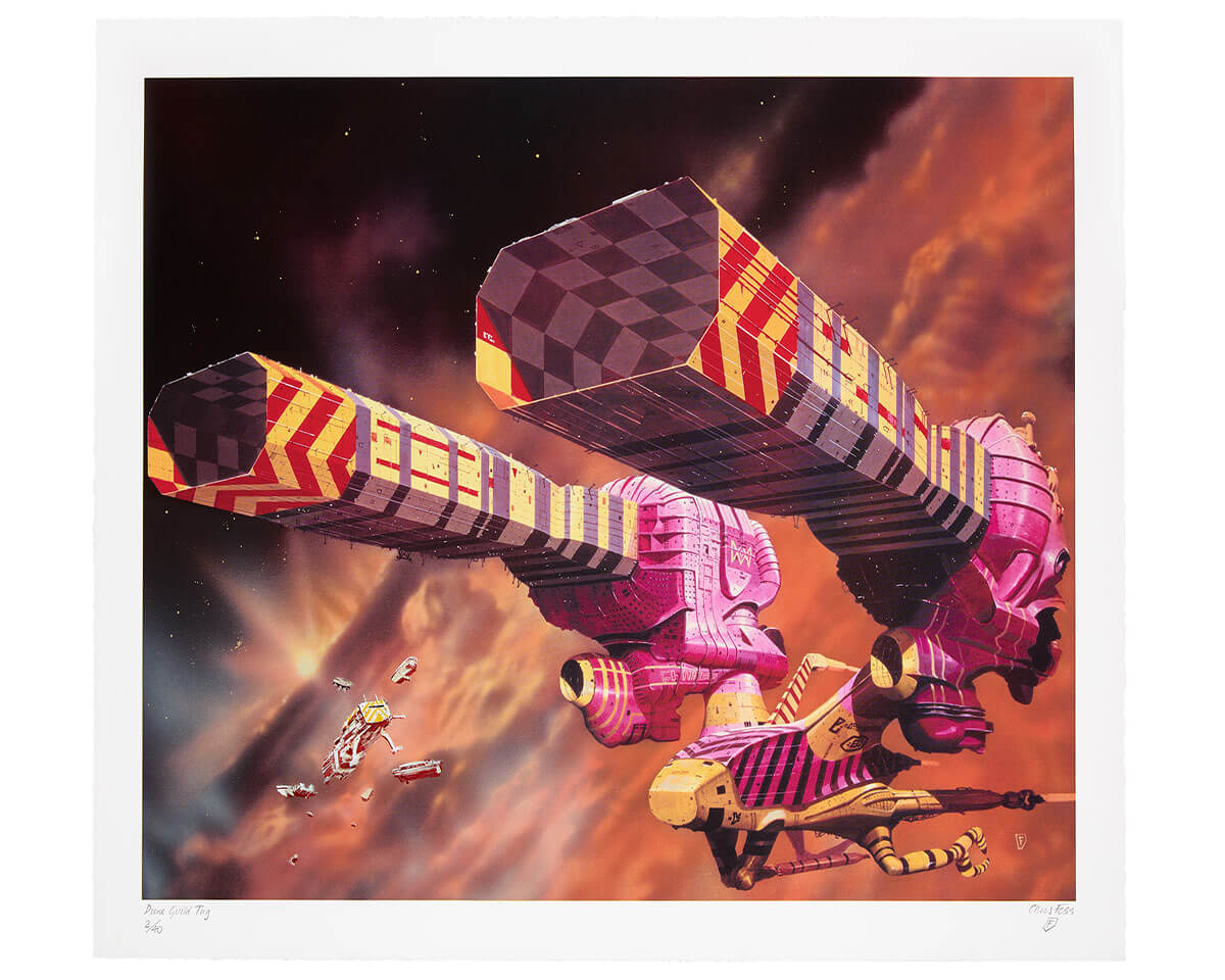 Chris Foss X Fluorescent Smogg | Dune Guild Tug (Handfinished) 2/40