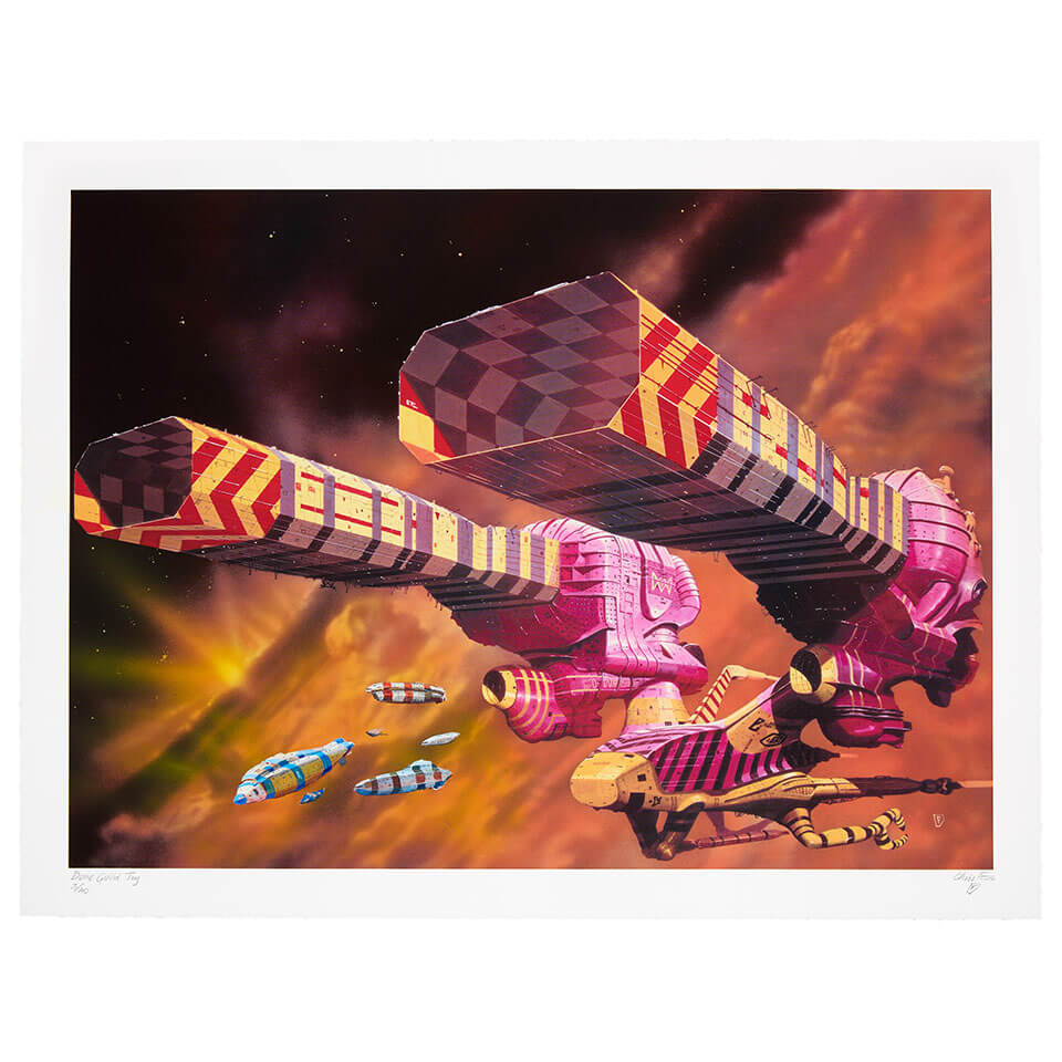 Chris Foss X Fluorescent Smogg | Dune Guild Tug (Handfinished) 3/40
