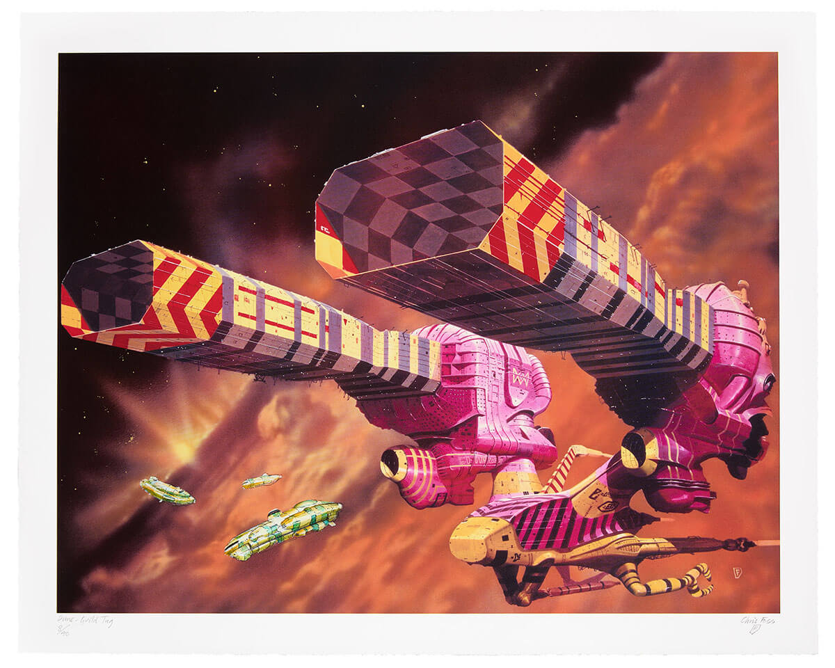 Chris Foss X Fluorescent Smogg | Dune Guild Tug (Handfinished) 8/40