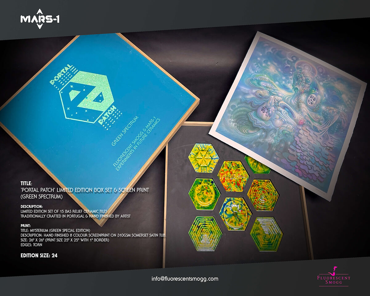 Mars-1 | Portal Patch’ Limited Edition Box-Set + Screen Print | Green Spectrum