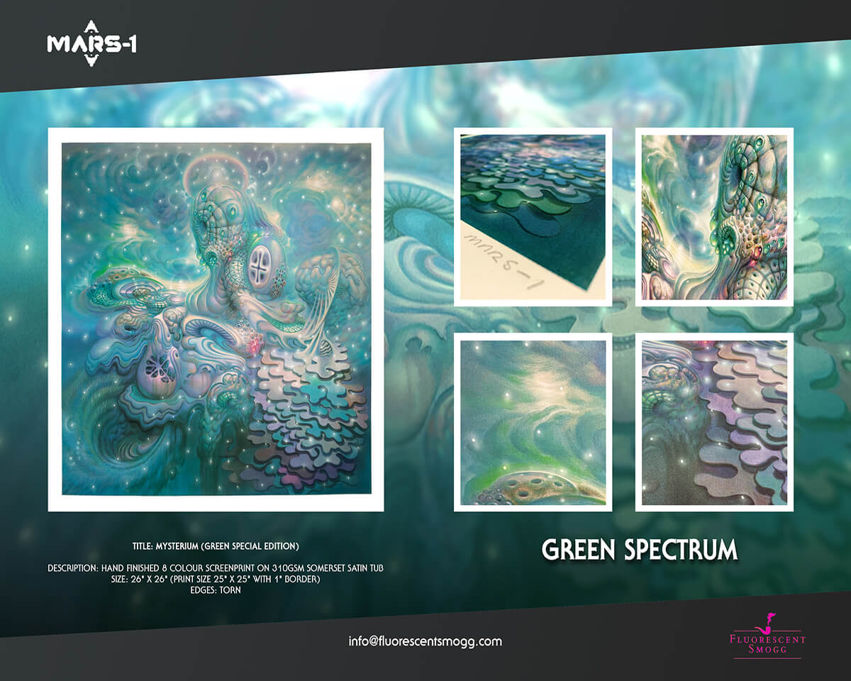 Mars-1 | Portal Patch’ Limited Edition Box-Set + Screen Print | Green Spectrum