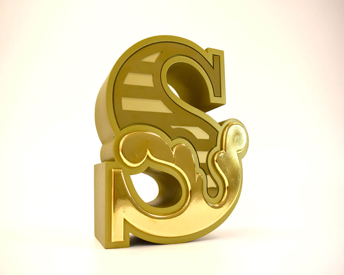 Ben Eine | Gone is the S | Gold Edition