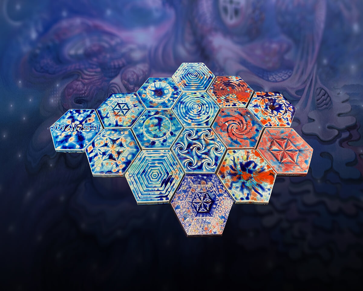 Mars-1 | Portal Patch’ Limited Edition Box-Set + Screen Print | Blue Spectrum